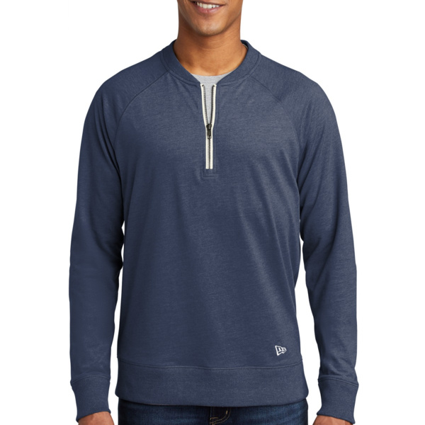 Sueded Cotton Blend 1/4 Zip Pullover Thumbnail