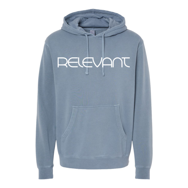 Relevant Engagement - Unisex Midweight Pigment-Dyed Hooded Sweatshirt Thumbnail