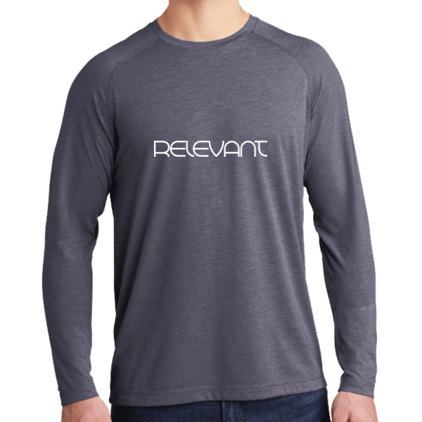 Relevant Engagement - PosiCharge ® Long Sleeve Tri Blend Wicking Raglan Tee Thumbnail