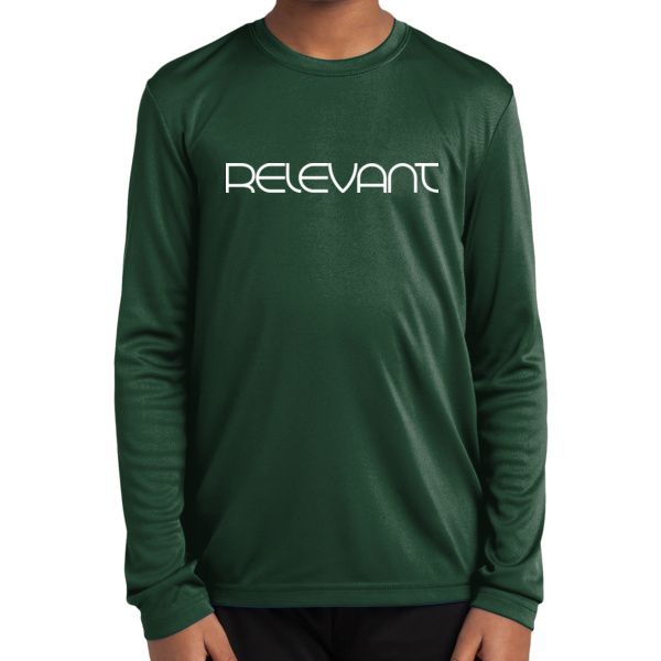 Relevant Engagement - Youth Long Sleeve PosiCharge ® Competitor Tee Thumbnail